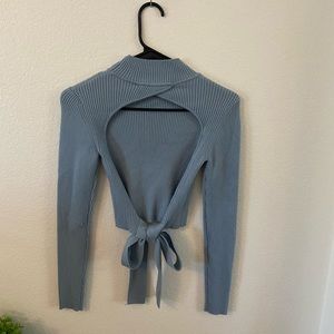 Zara open back sweater